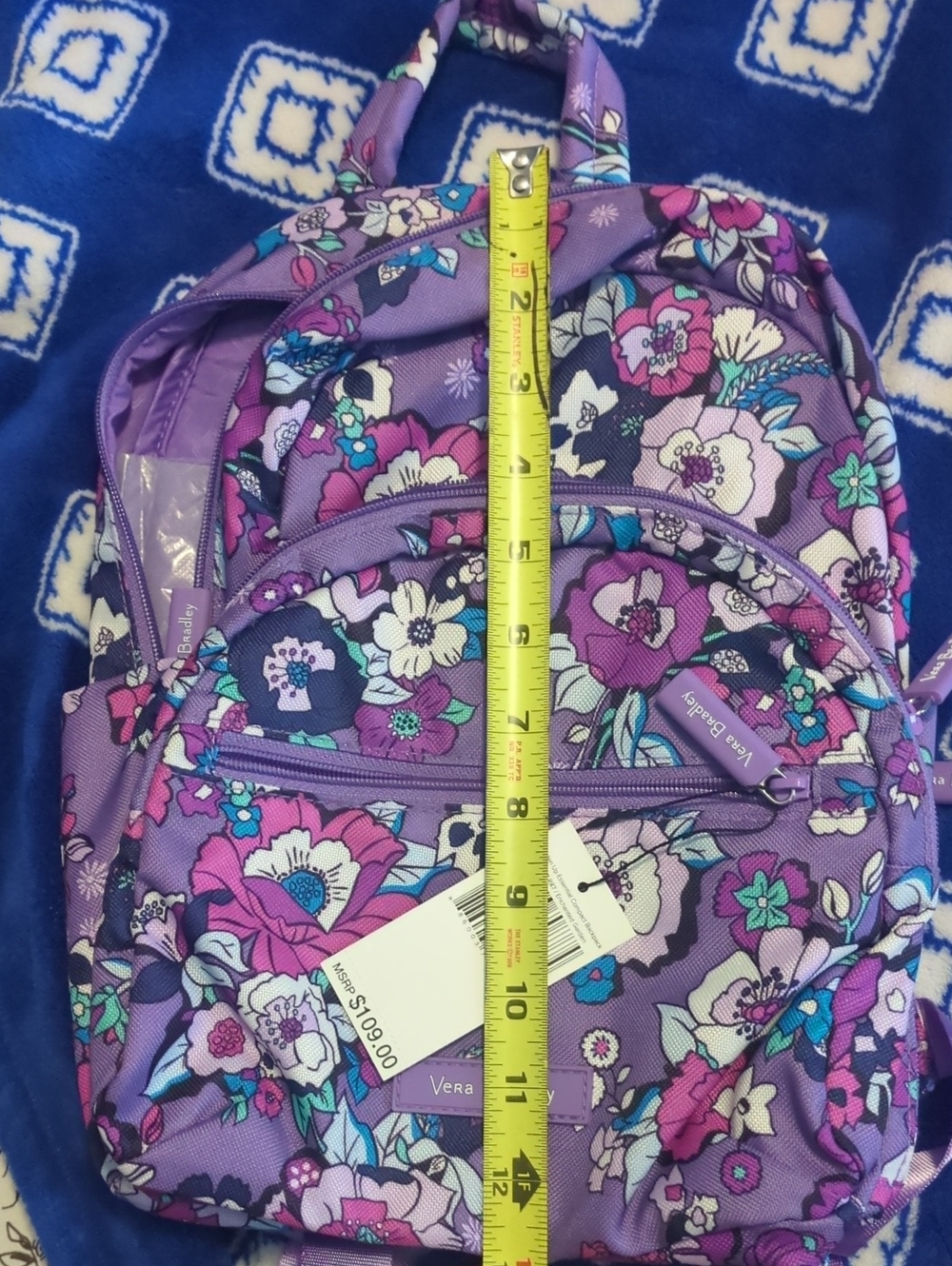 Vera Bradley Multicolor Floral Backpack - Picture 9 of 10